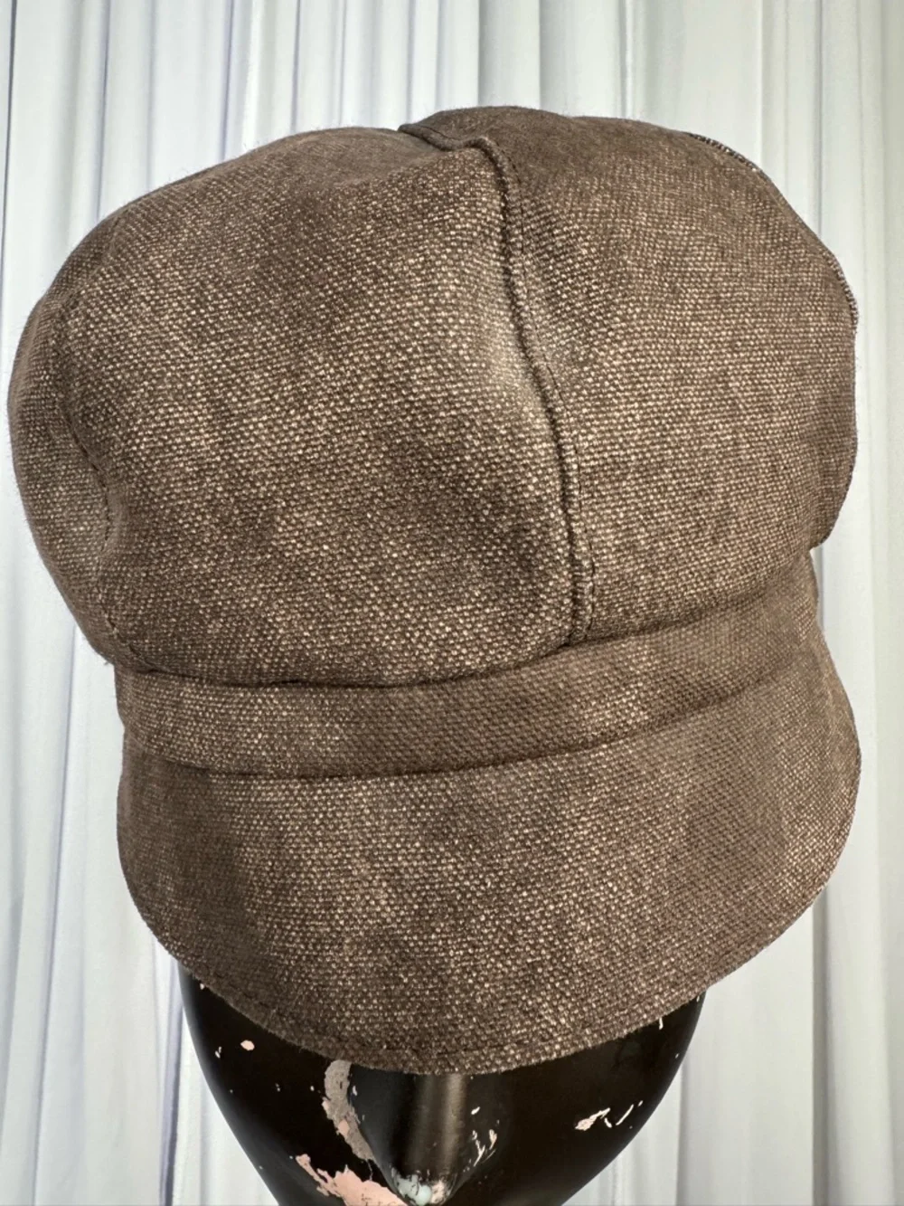 Nordstrom Brown Textured Newsboy Cap for Women